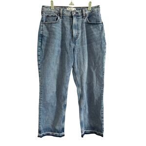 ABERCROMBIE & FITCH Curve Love The Ankle Straight Ultra High Rise Jeans 30 Short